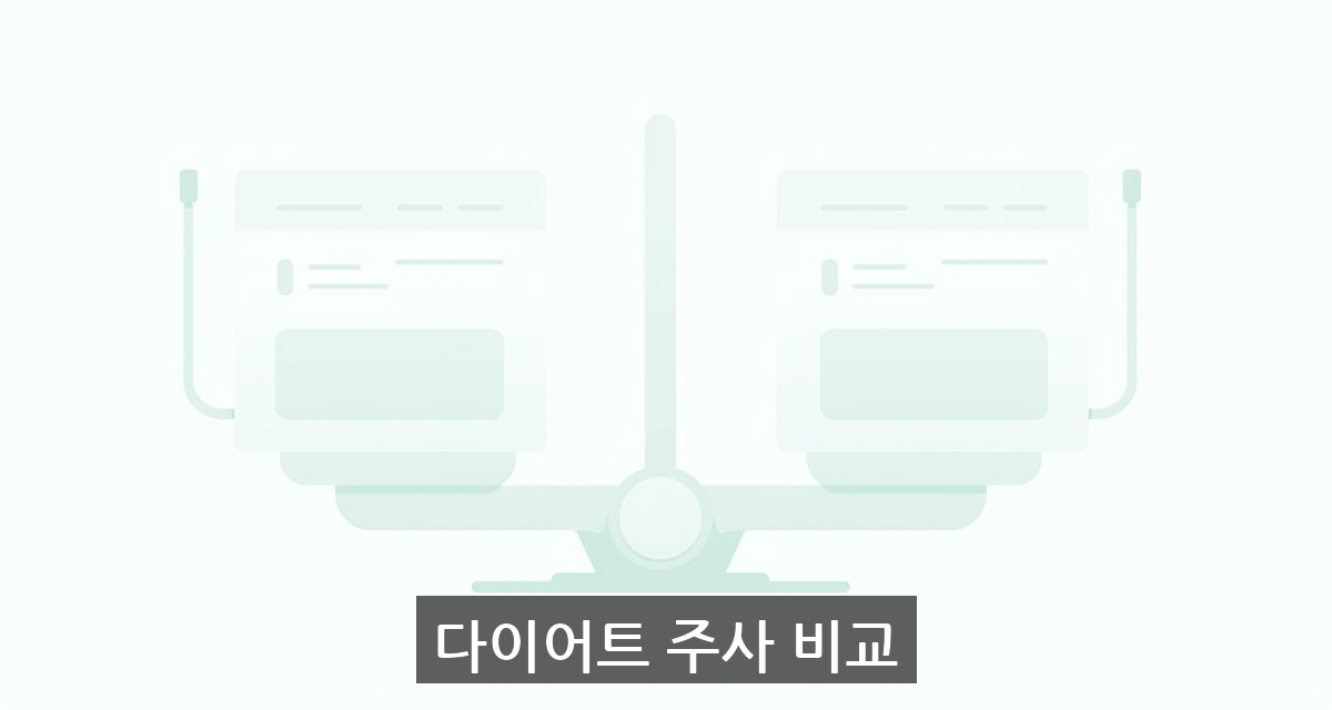 다이어트 주사 비교 대표 이미지
