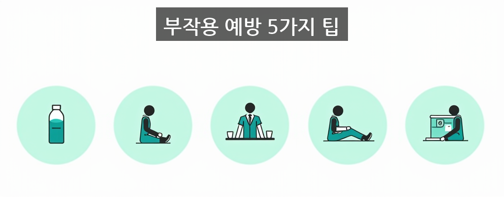 마운자로 부작용 예방 팁 인포그래픽