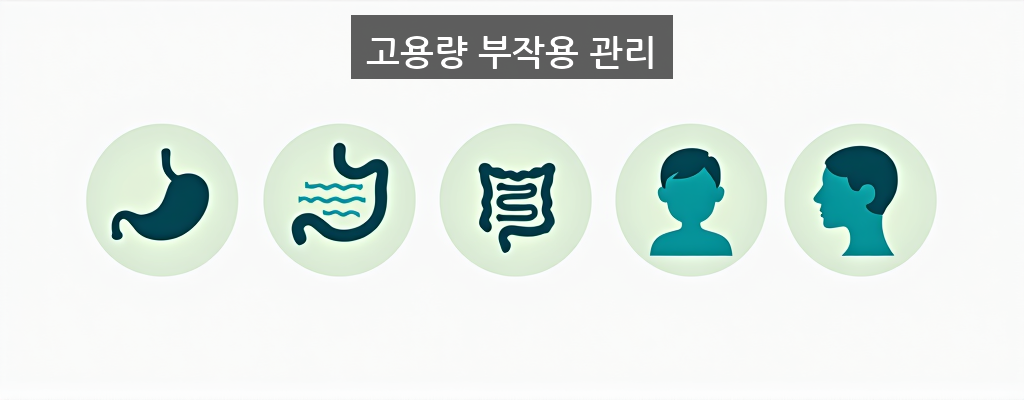 마운자로 고용량 부작용 위장관 증상 아이콘
